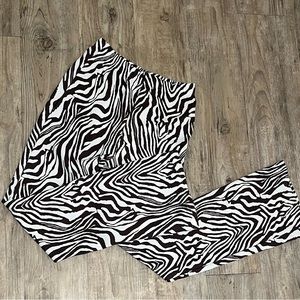 SHEIN Zebra Flair Pants